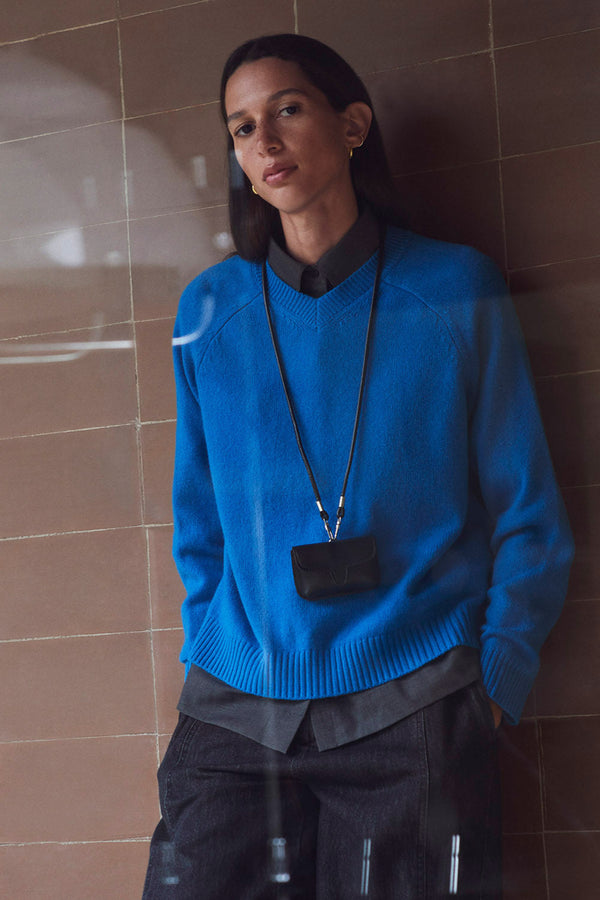 Knit Jumper in Royal Blue