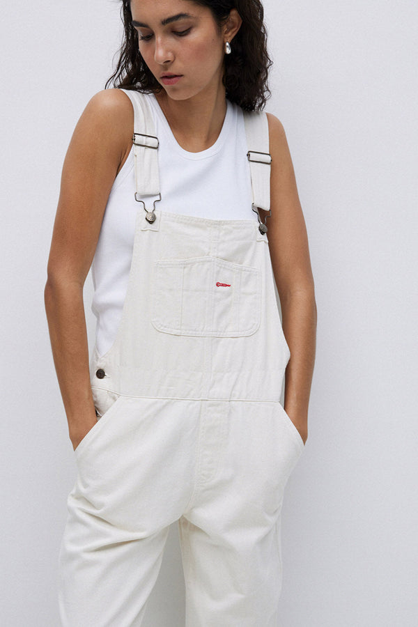 Dungarees in Ecru