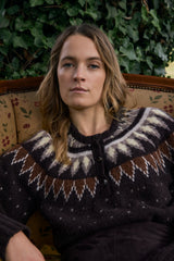 Greta Knit Jumper in Chocolate