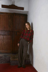Argyle Crew-Neck Jumper