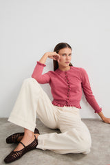 Aroa Ballerina Flats in Brown