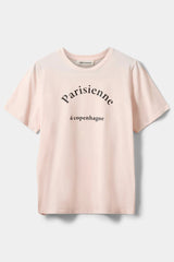 Parisienne Slogan T-shirt in Pink