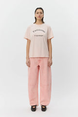 Parisienne Slogan T-shirt in Pink