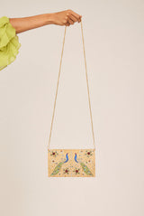 Zari Embroidered Bag in Gold
