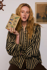 Zari Embroidered Bag in Gold