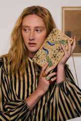 Zari Embroidered Bag in Gold