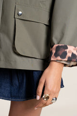Archives Raincoat in Khaki New Leopard