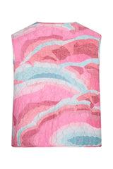 Aria Vest in Rose Coral