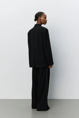 Ashel Boxy Tuxedo Blazer