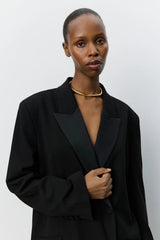 Ashel Boxy Tuxedo Blazer