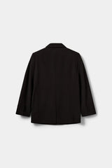 Ashel Boxy Tuxedo Blazer