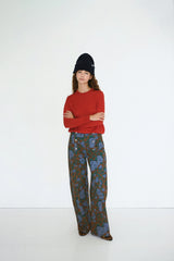 Roses Buttons Cutlines Trousers