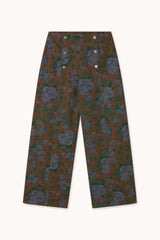 Roses Buttons Cutlines Trousers