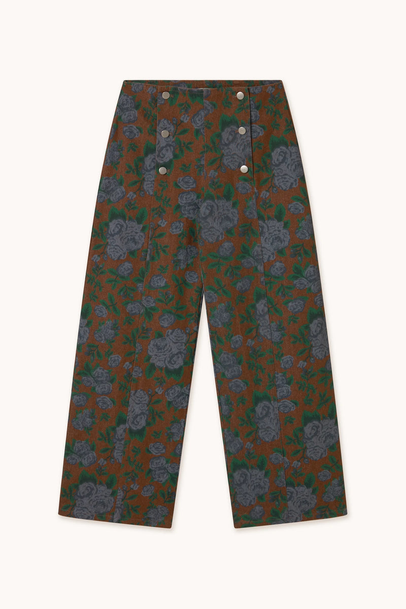 Roses Buttons Cutlines Trousers