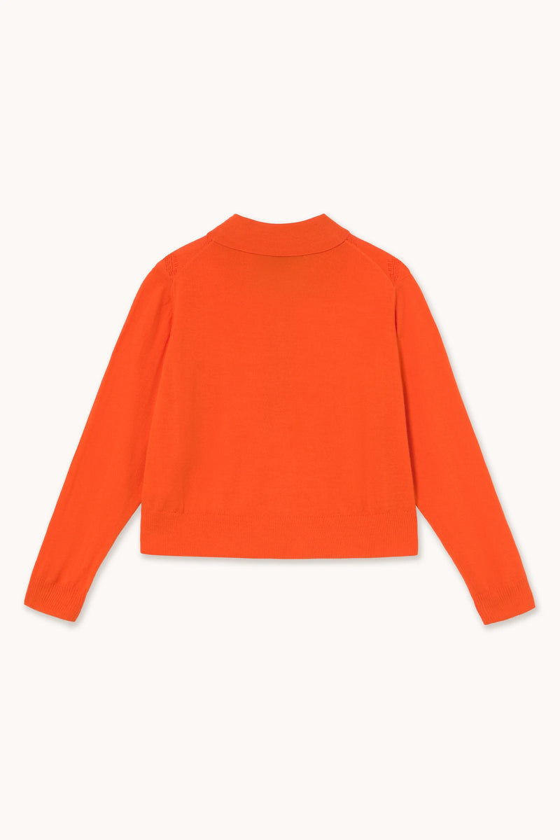 Frank Laced Sweater in Orange