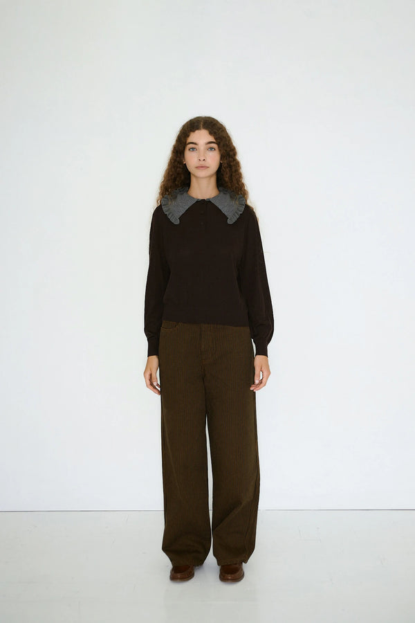 Sara Sweater in Dark Brown