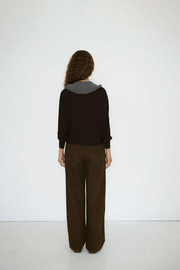 Sara Sweater in Dark Brown