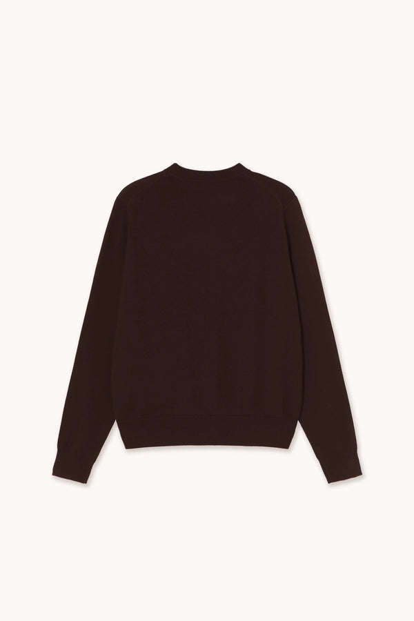Sara Bow Knit Sweater in Brown