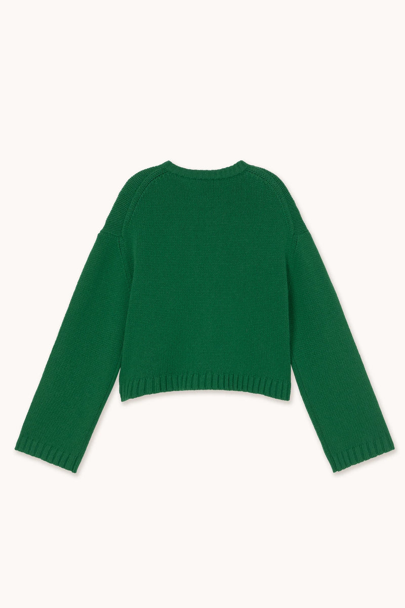 Tie Detail Cardigan in Green