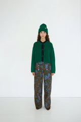 Tie Detail Cardigan in Green