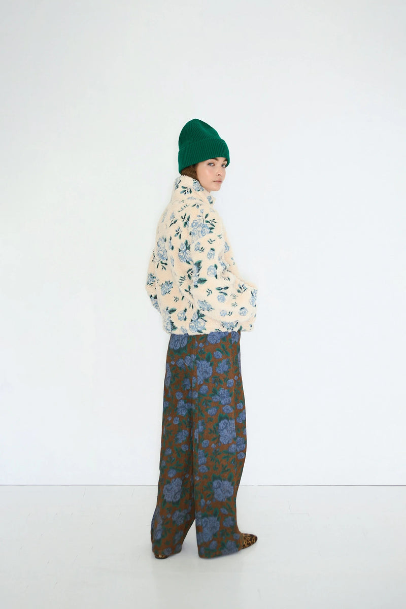 Rose Sherpa Bomber Jacket