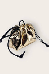 Mirror Scrunch Bag Molten Gold