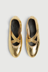 Bettina Ballet Flats in Gold