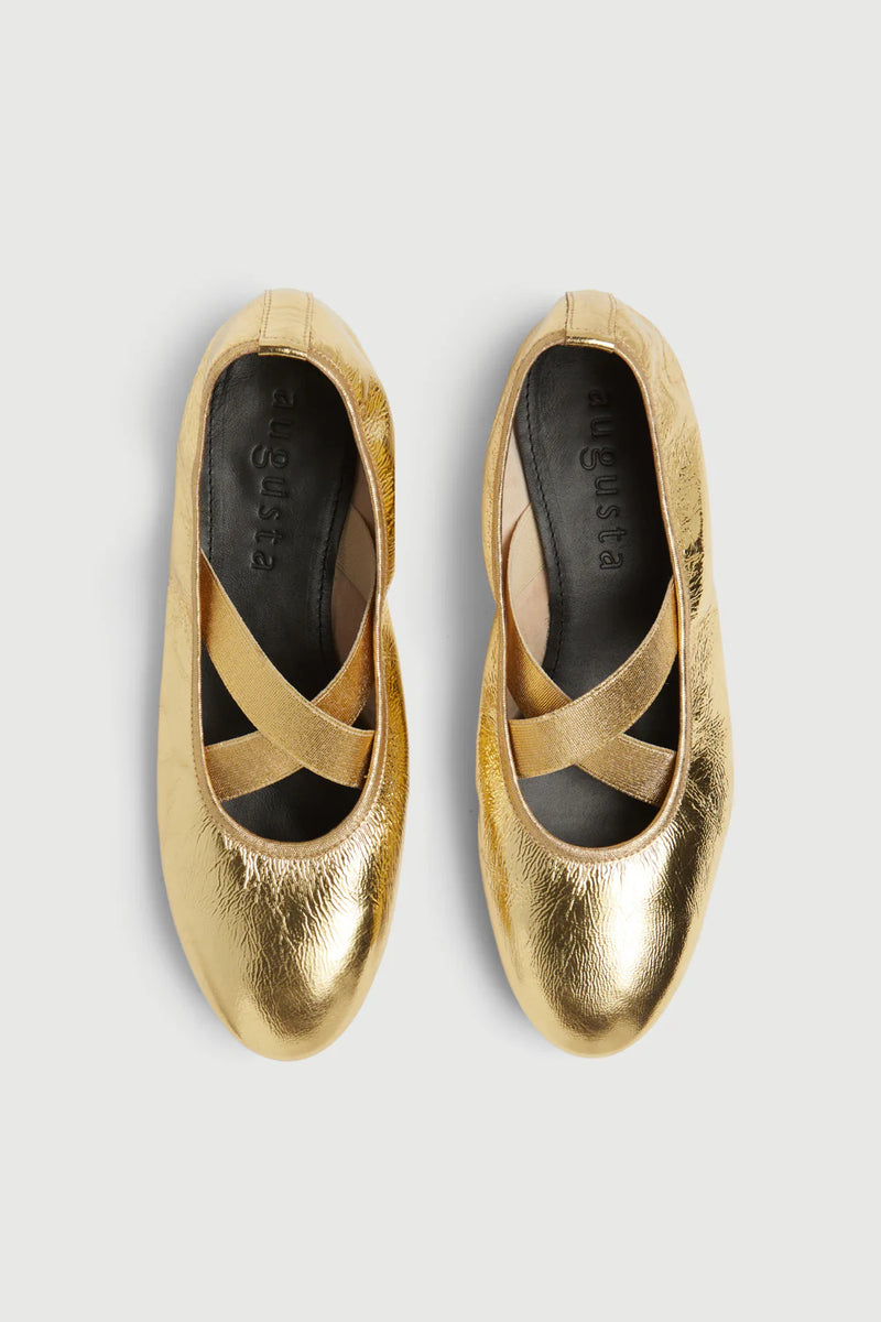 Bettina Ballet Flats in Gold