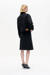 Billie Jacket in Black Floral