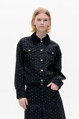 Billie Jacket in Black Floral