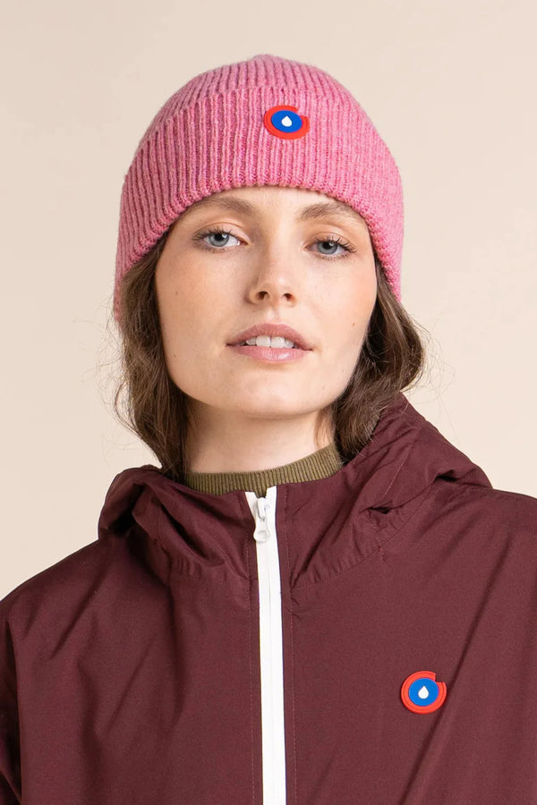 Wool Beanie in Candy Pink