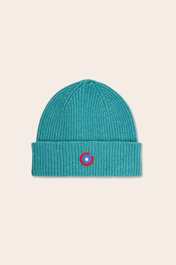 Wool Beanie in Emerald