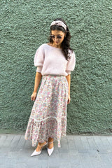 Long Floral Skirt