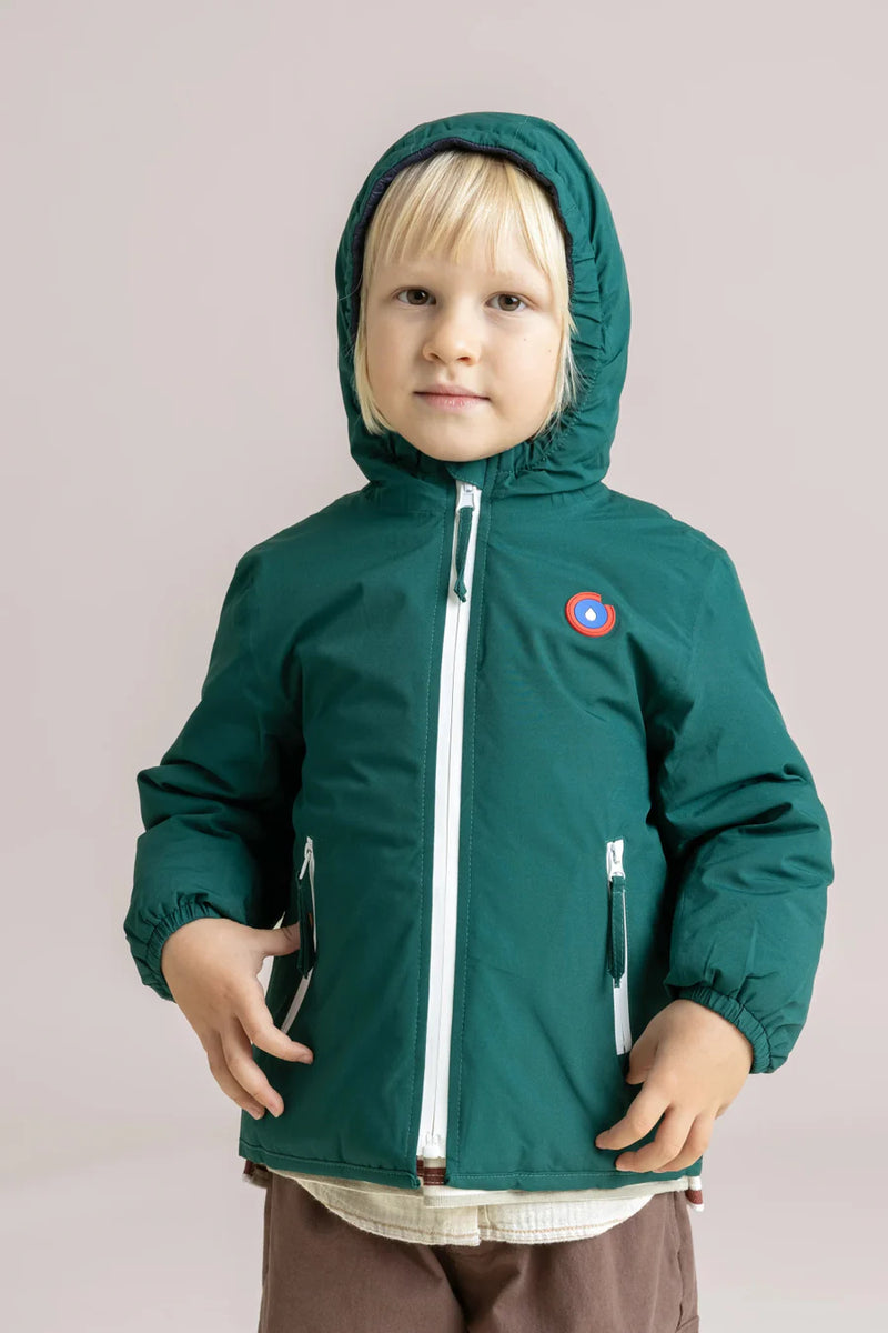 Reversible Kids Raincoat in Indigo