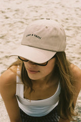 Ciao A Tutti Slogan Baseball Hat in Beige