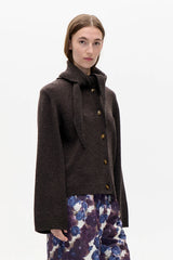 Clarine Cardigan in Brown