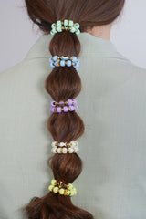 Eye Charm Scrunchie Bracelet in Blue