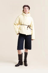 Cléry Crossover Puffer Jacket in Butter