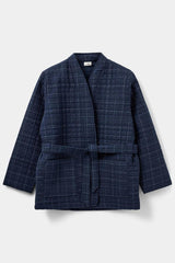 Navy Check Jacket