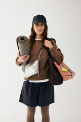 Silver Crossbody Bag
