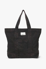 Large Washed Denim Shopper Bag