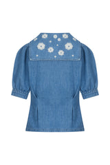 Cassie Top in Denim