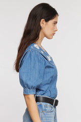 Cassie Top in Denim