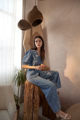 Cassie Top in Denim