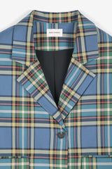 Tartan Flannel Cotton Blazer