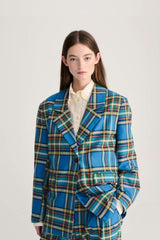 Tartan Flannel Cotton Blazer