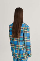 Tartan Flannel Cotton Blazer