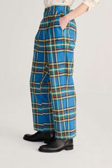 Tartan Flannel Pleated Pants