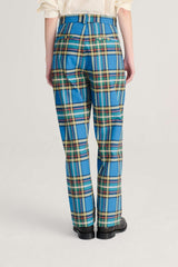 Tartan Flannel Pleated Pants
