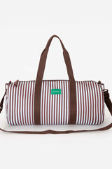 Striped Canvas Gym Bag